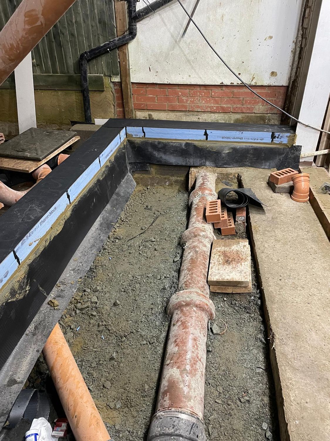 Marmox Thermoblock and new sewer connection