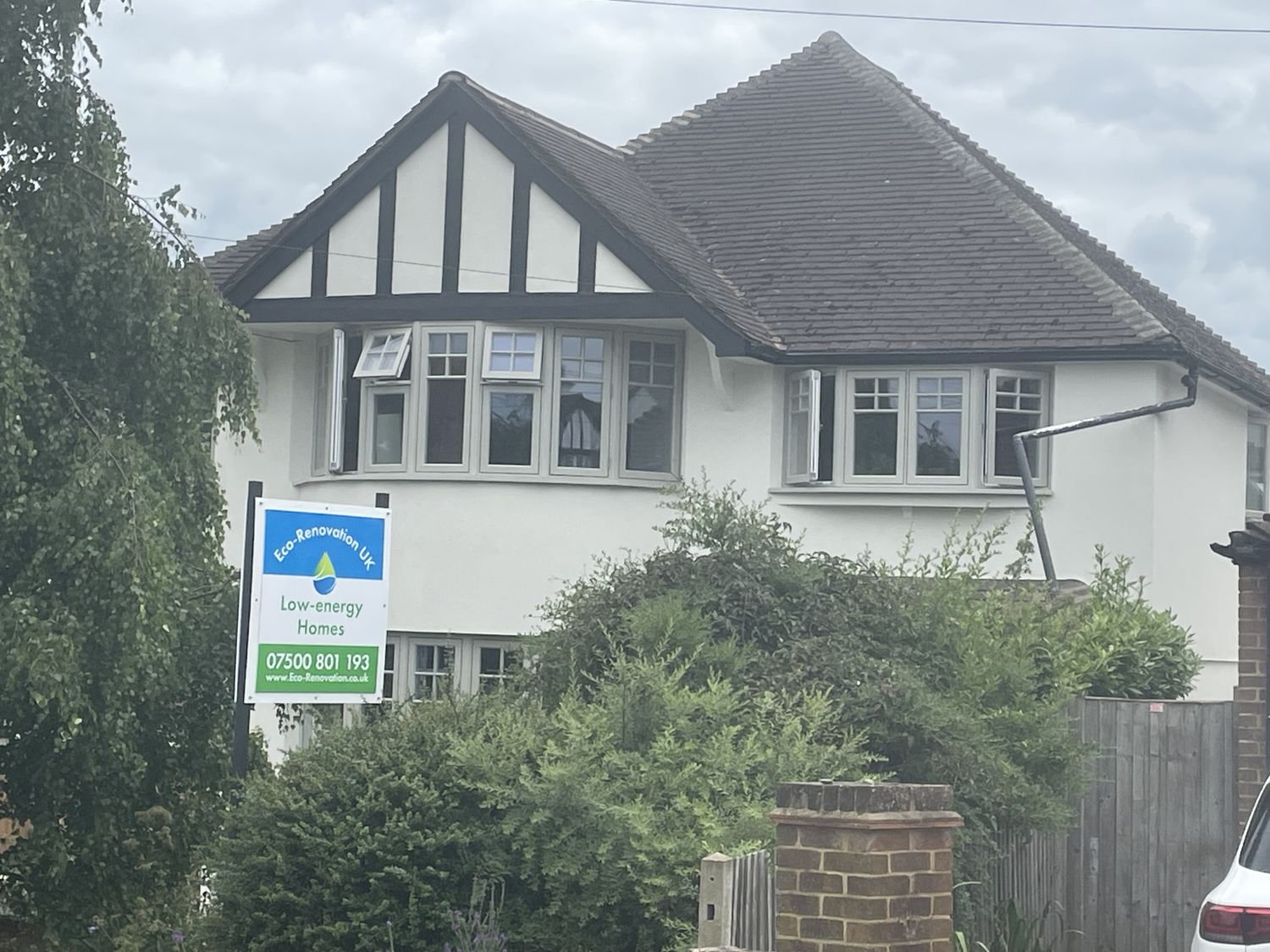 Renovation on a 1930s house with External wall insulation, Floor insulation, ready for heat pump installation