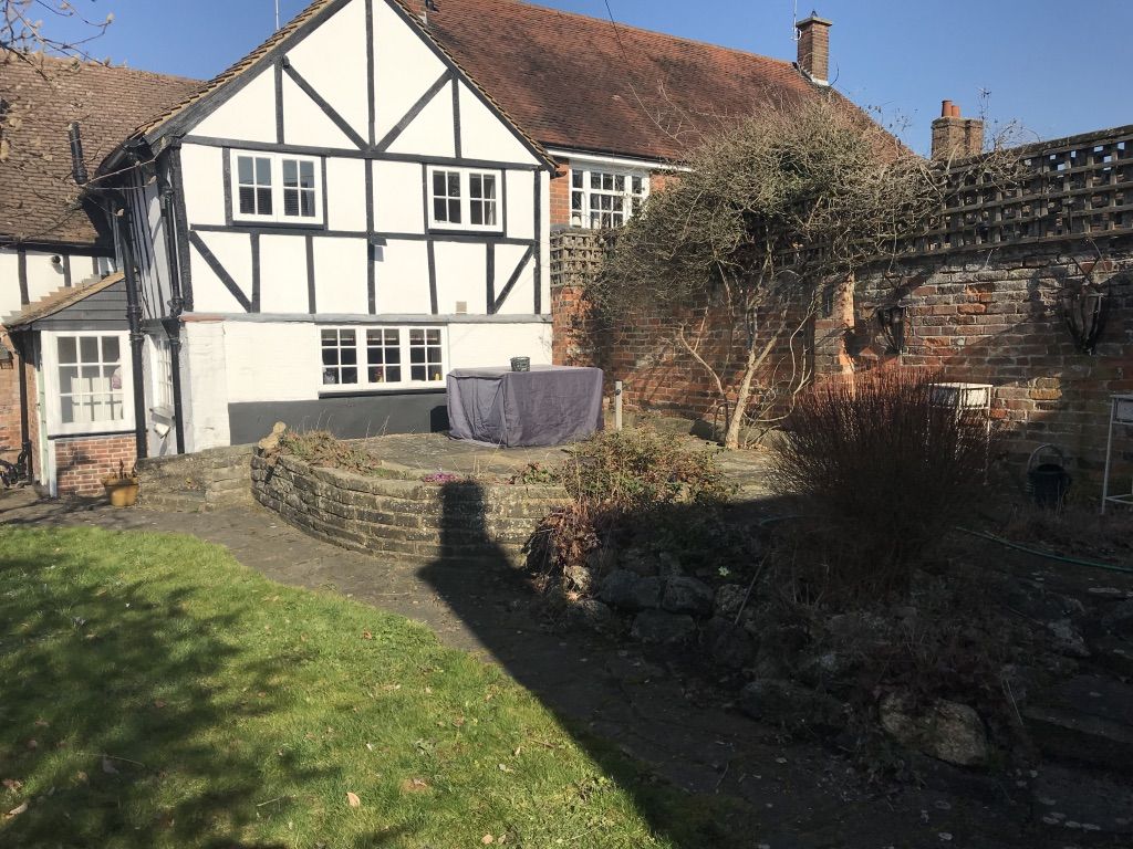 Old listed town house before extension