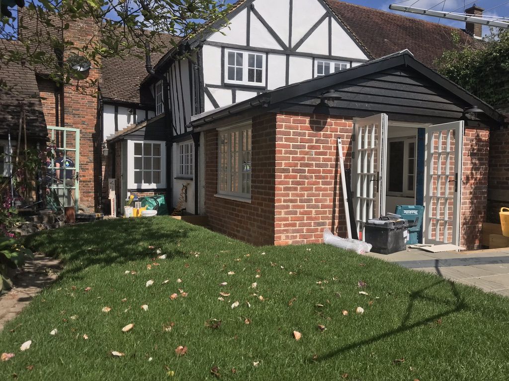 New patio and french door for extension