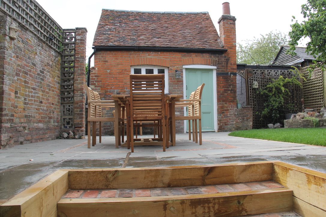New patio area completed