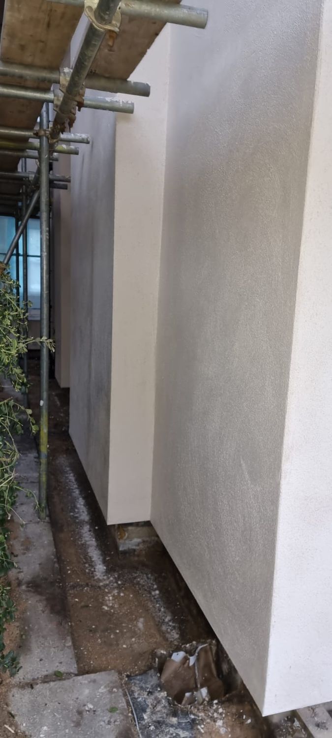 Application of Baumit MC 55 W lime base coat