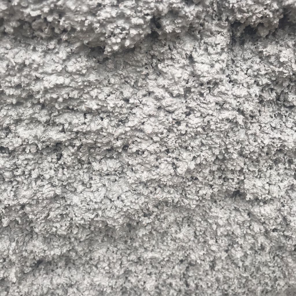 Close-up Diathonite Evolution lime-cork insulating render