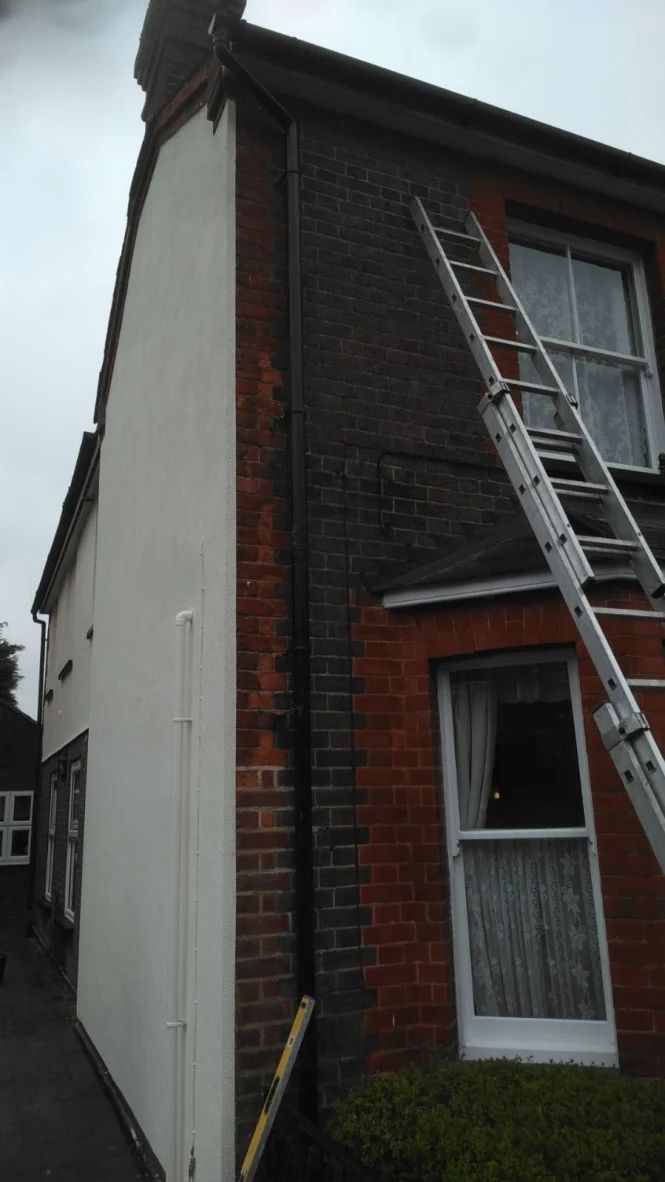 Argatherm lime coat render applied over Diathonite