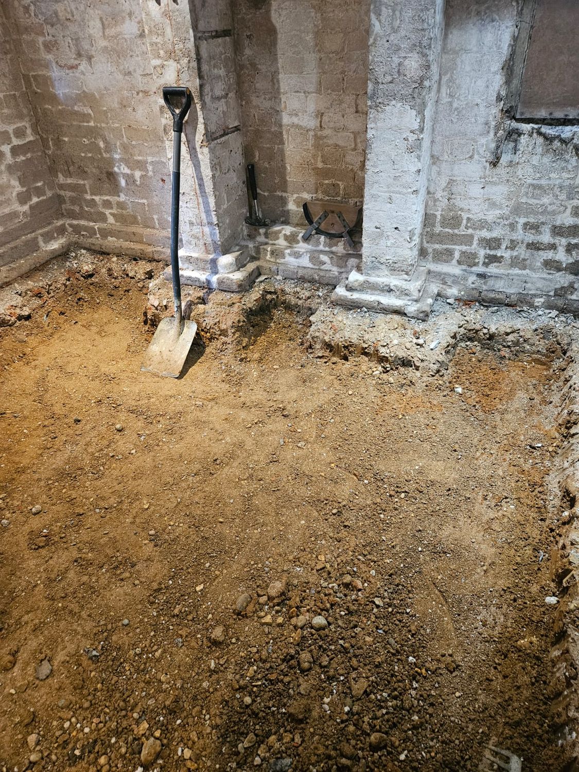Digging up basement floor for insulation