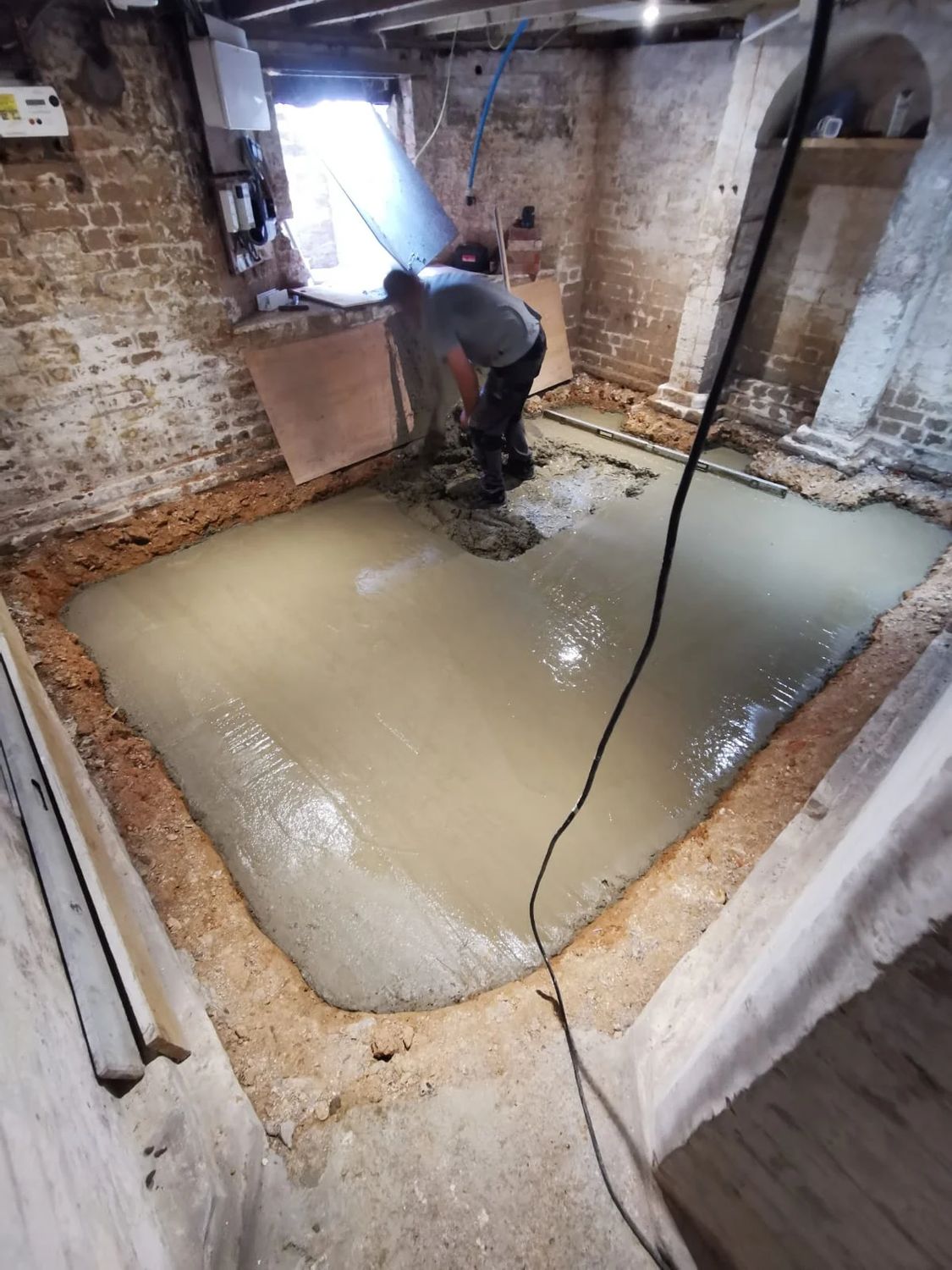 Basement sub floor installation