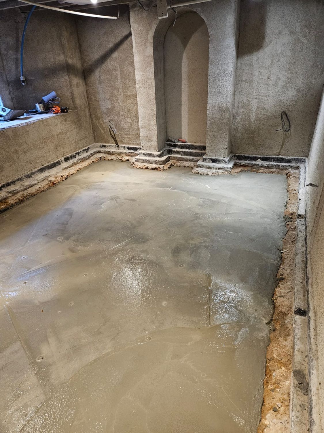 Installation of screed floor