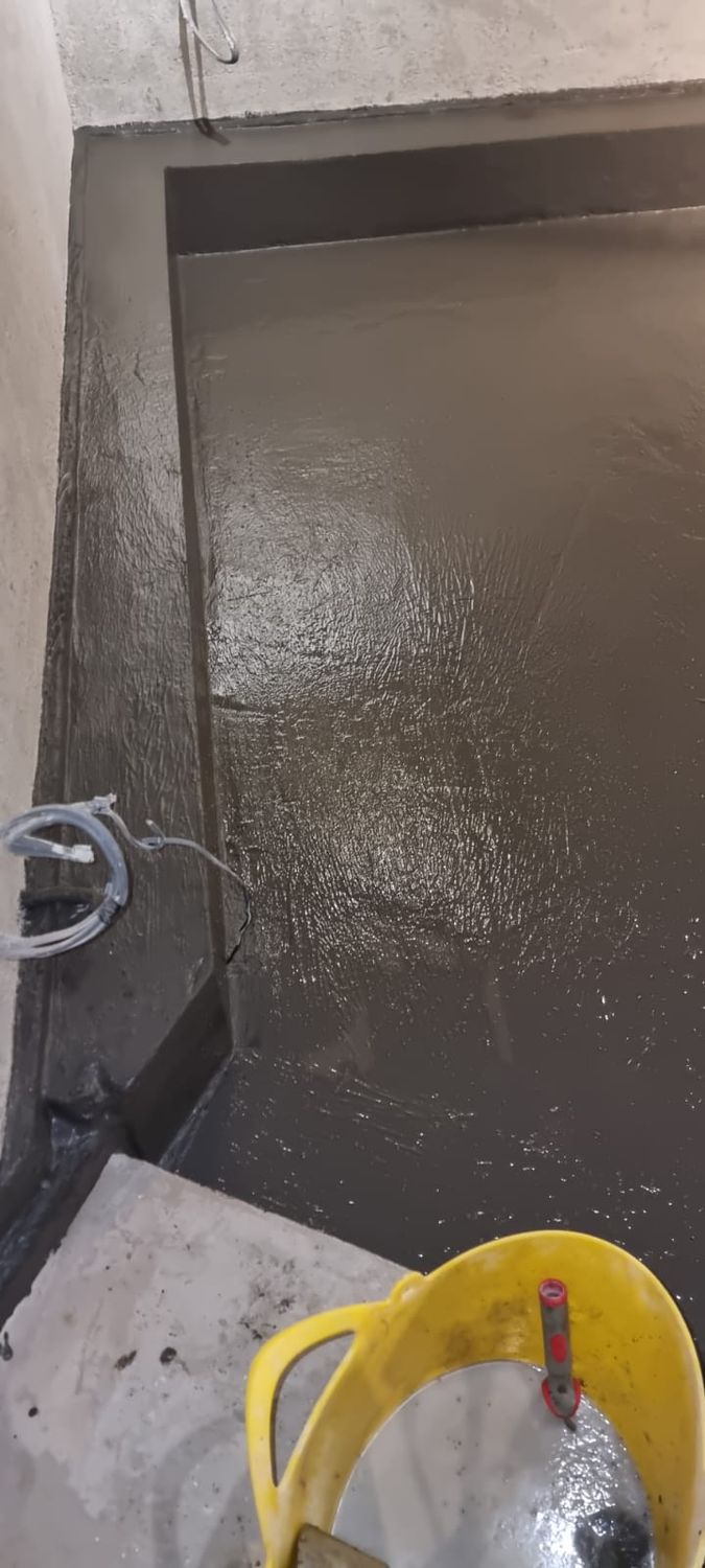 Basement floor tanking