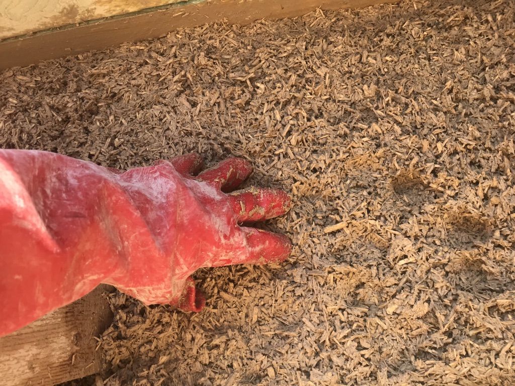 Compacting hempcrete