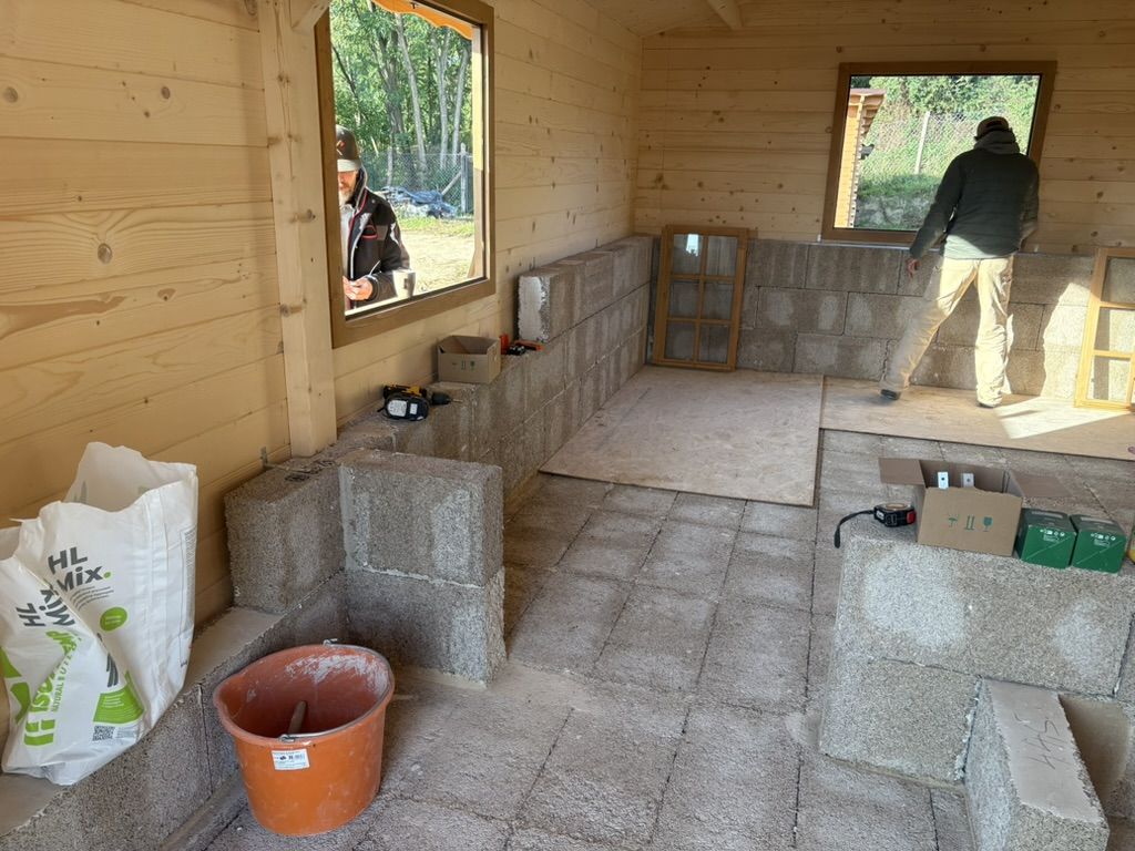 Internal walls - made with IsoHemp blocks