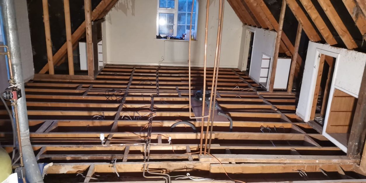 Loft before insulation works
