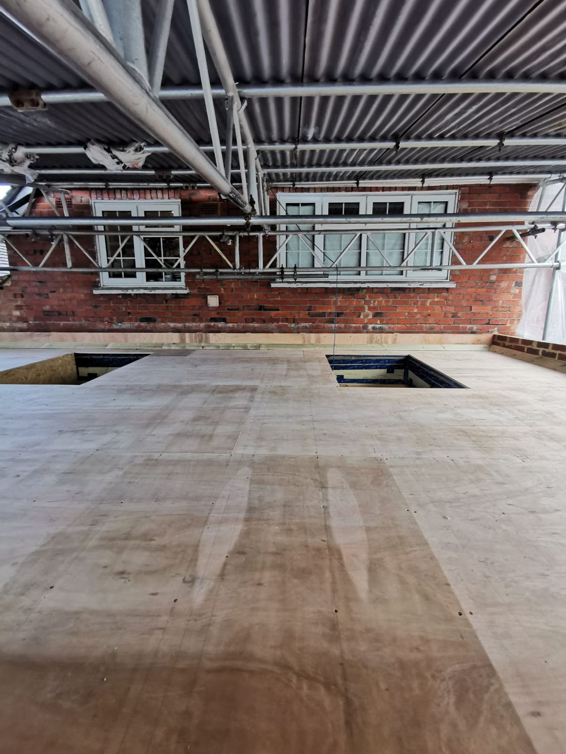 Roof boarded ready for green roof
