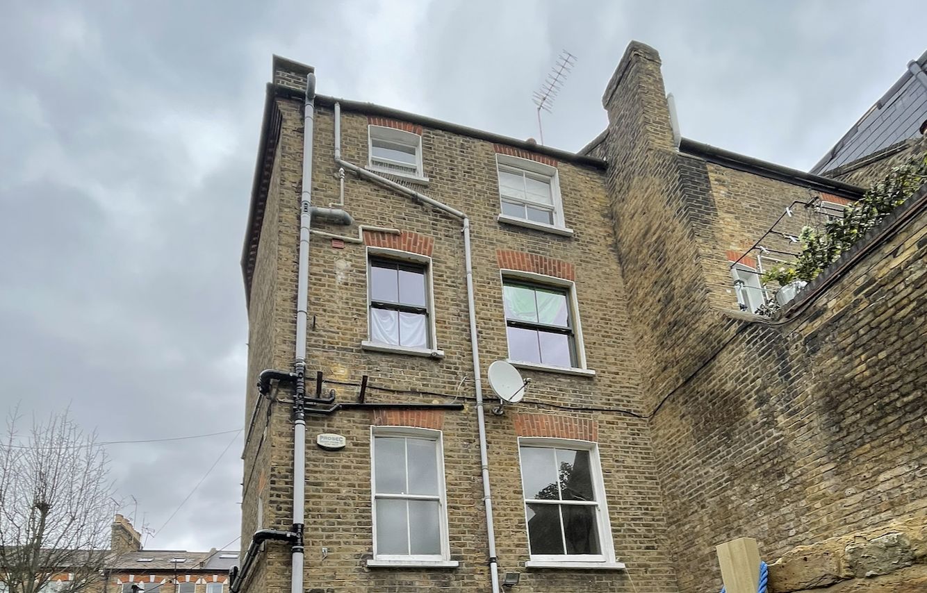 Hempcrete rear extension to Victorian townhouse in Archway, North London